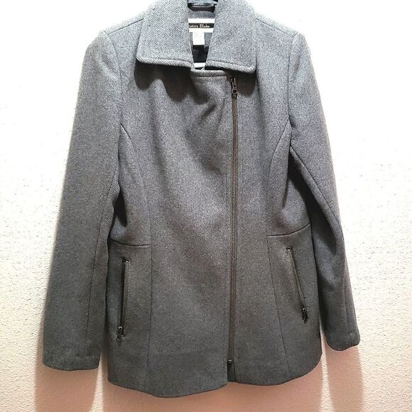 Kristin Blake coat, grey wool, M - Picture 1 of 6